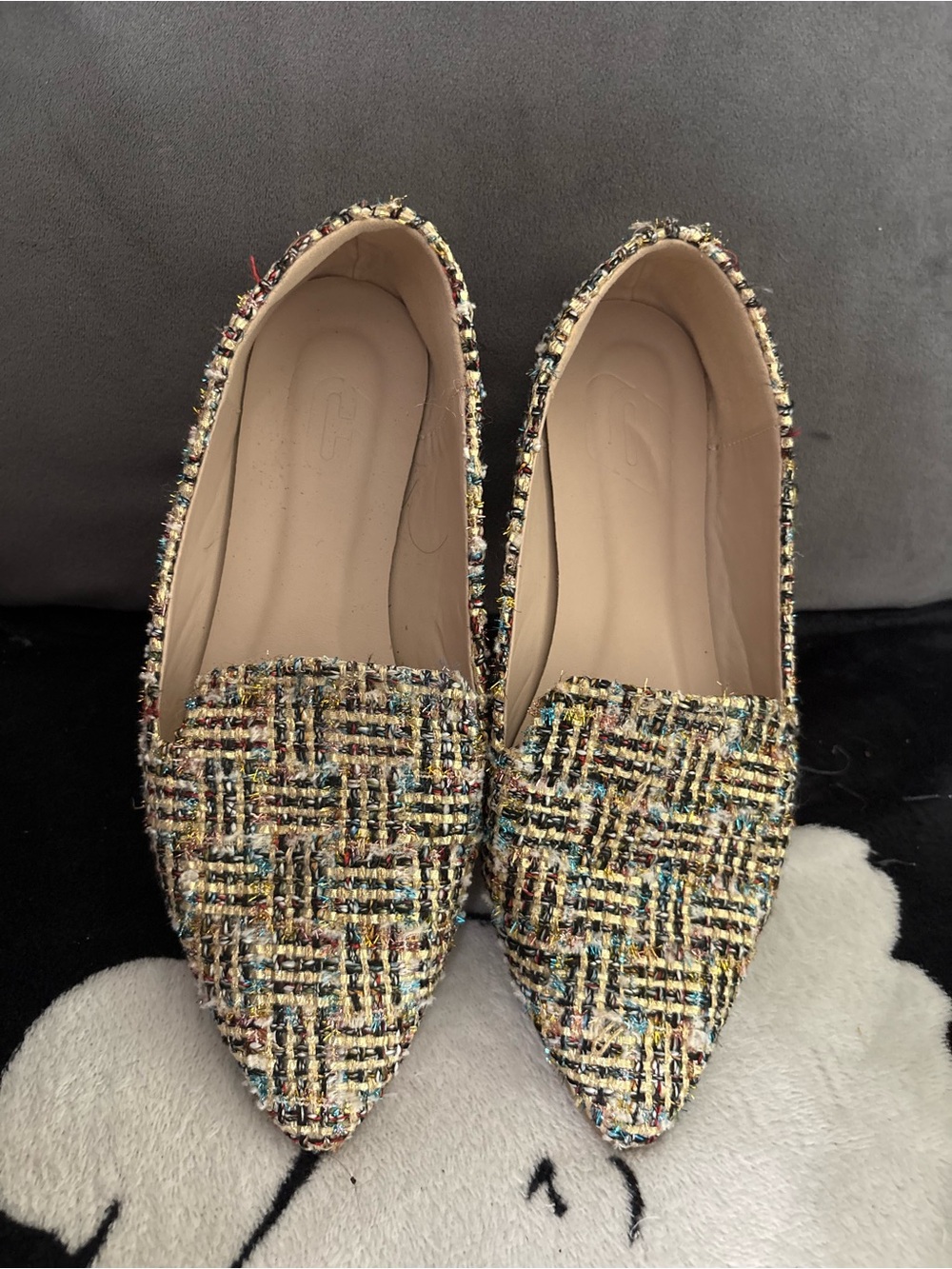Flat pointed shoe